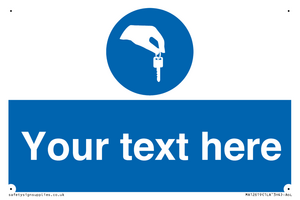 Custom Mandatory Keys Sign